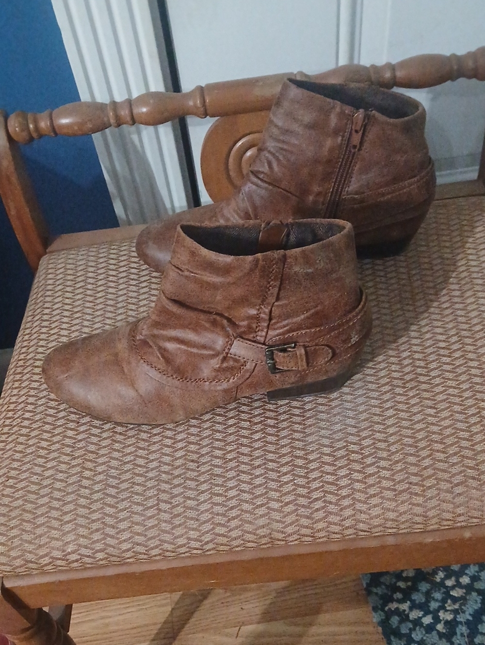 Kim Rogers Brown Ankle Booties